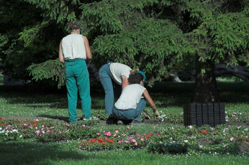 Protected landscaping payment process with secure data handling